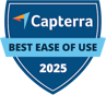 Capterra badge ease of use 2025